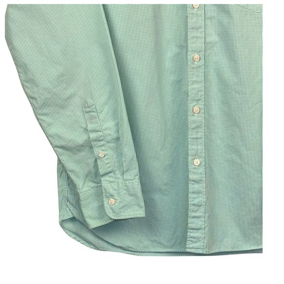 Thompson Shirtings J. Crew Shirt Men Gingham Check 80's 2-Ply XL 17-17.5 Classic - Picture 6 of 8